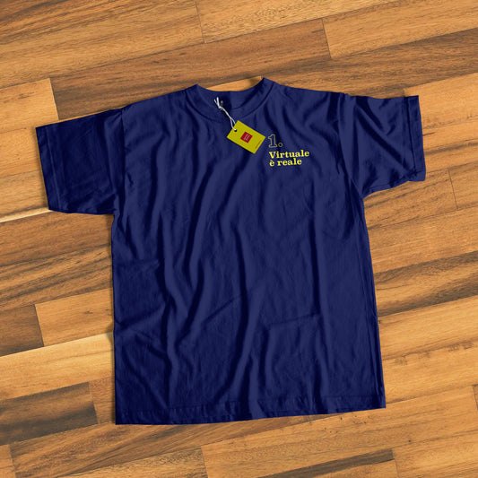T-Shirt | Virtuale è reale | Principio #1 del Manifesto della Comunicazione non Ostile