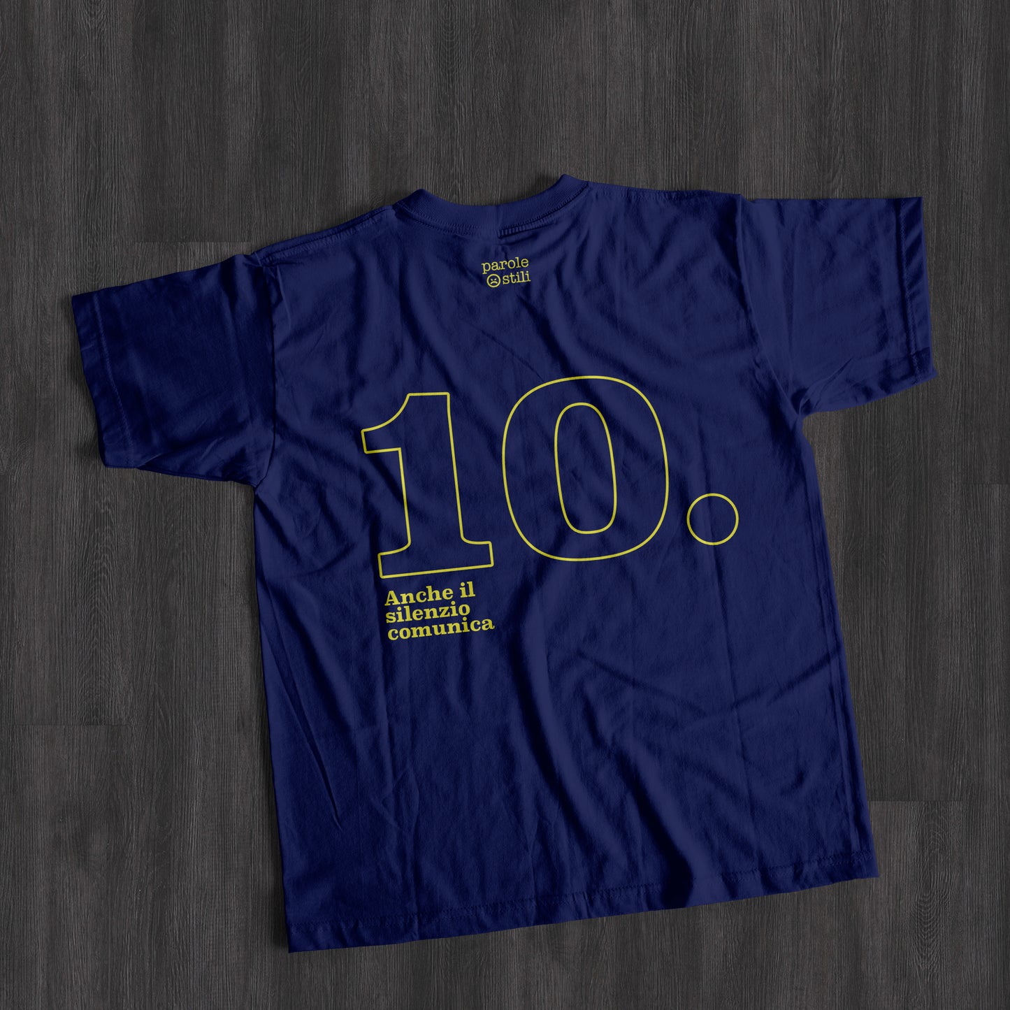 T-Shirt | Anche il silenzio comunica | Principio #10 del Manifesto della Comunicazione non Ostile